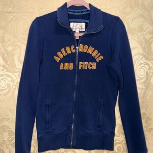 Abercrombie & Fitch Blue Textured Jacket